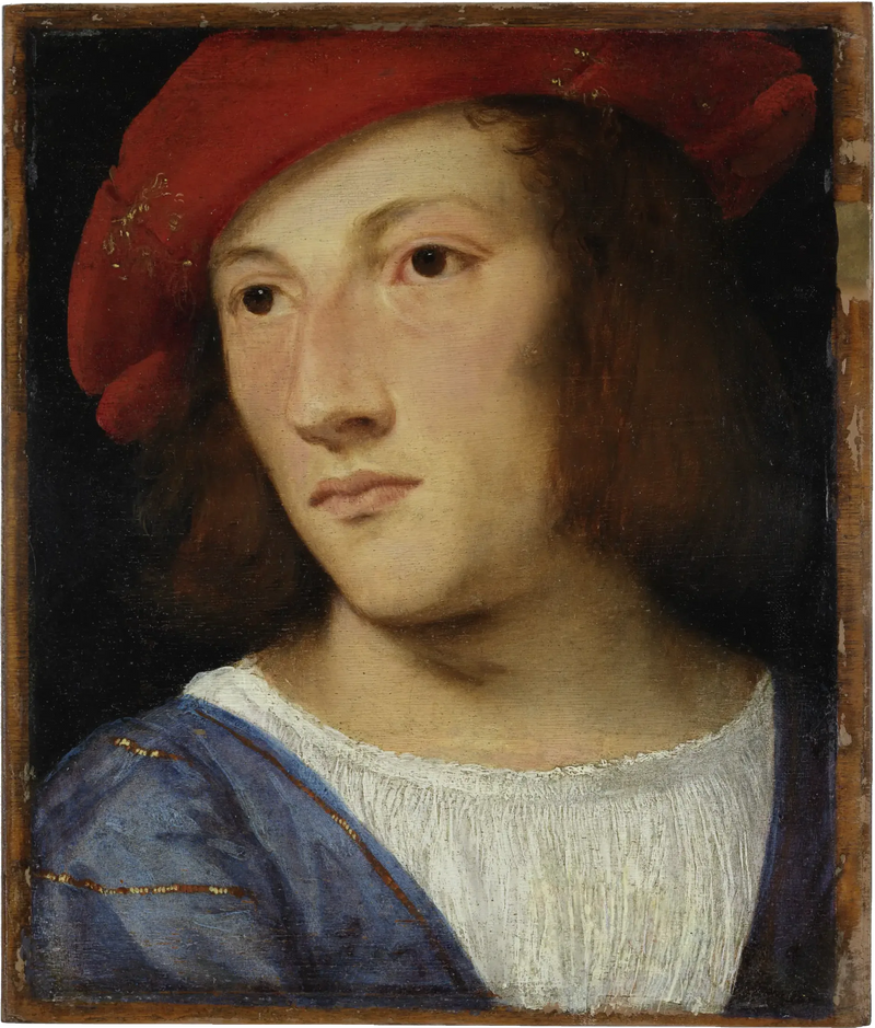 Porträtt av en ung man. - Titian