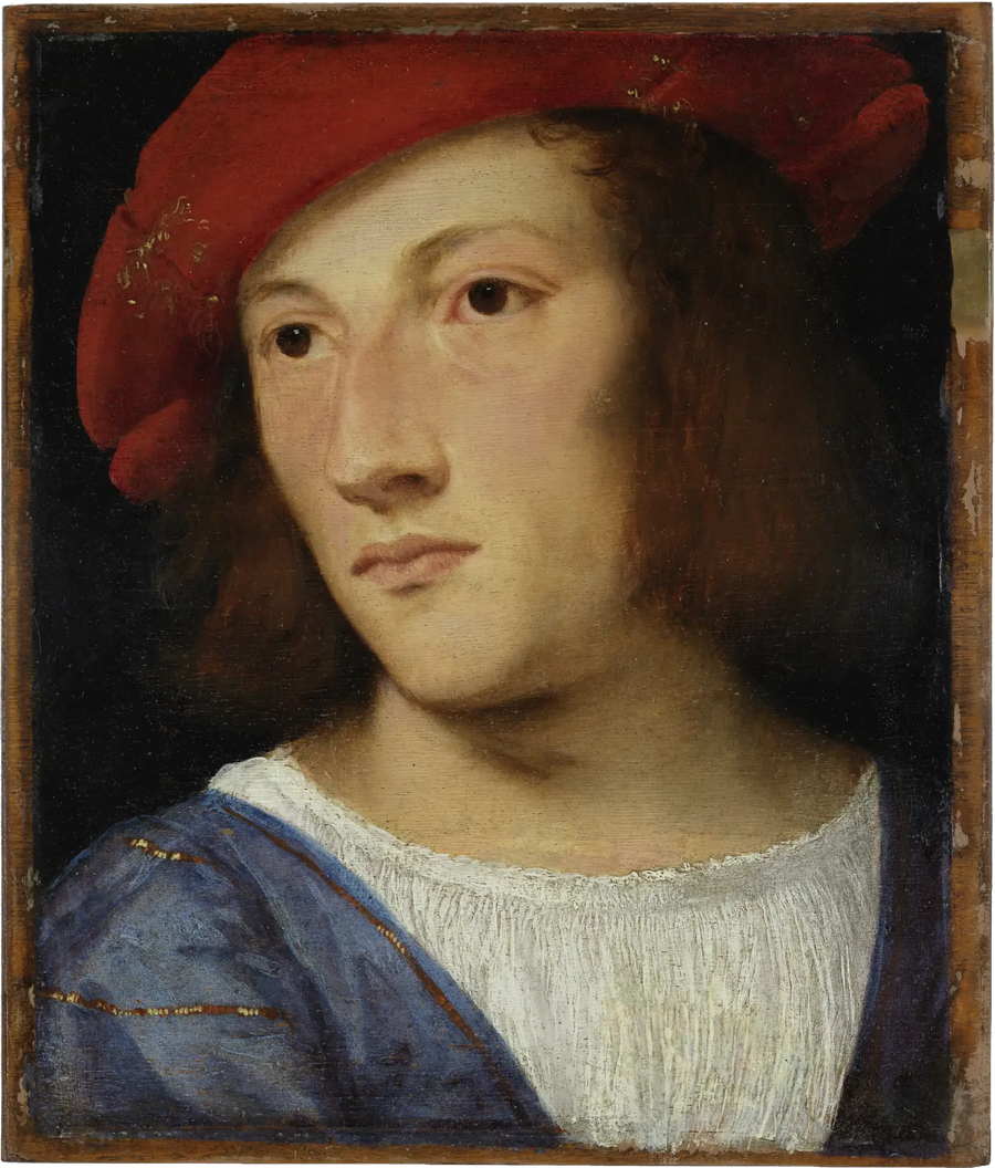 Porträtt av en ung man. - Titian