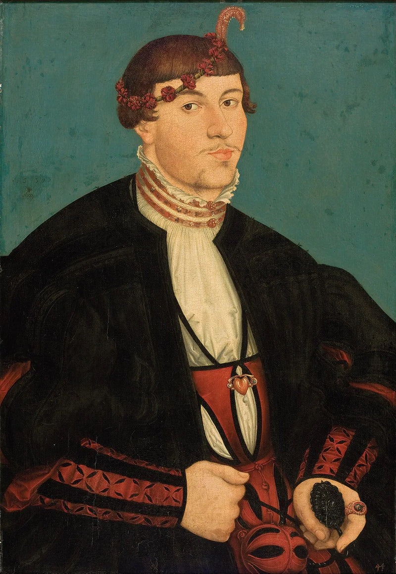 Porträtt av en ung adelsman från Rava-familjen - Lucas Cranach den äldre