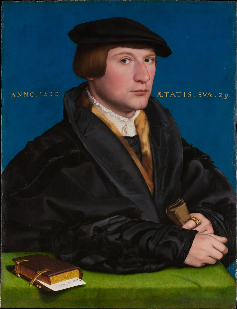 Porträtt av en medlem av Wedigh-familjen, troligen Hermann Wedigh (död 1560) - Hans Holbein den yngre