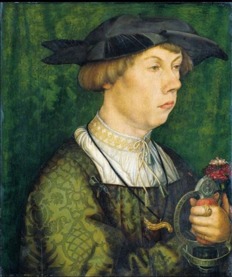 Porträtt av en medlem av familjen Weiss från Augsburg - Hans Holbein den äldre