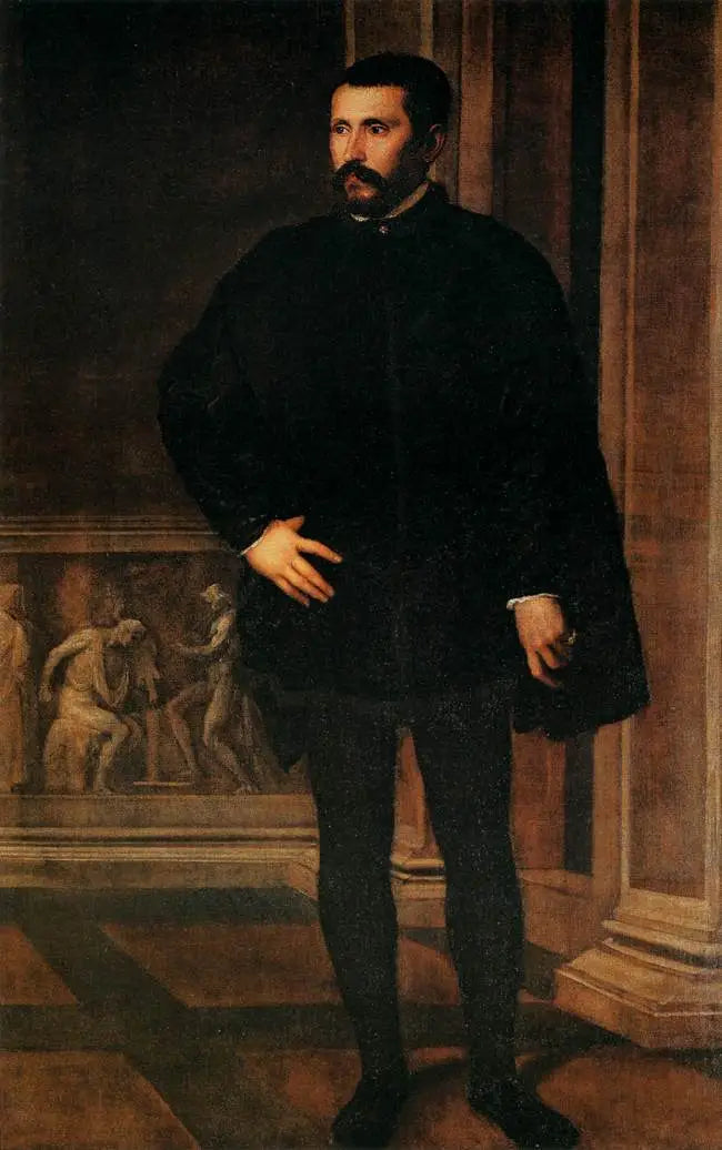 Porträtt av en medlem av huset Minerbetti - Titian