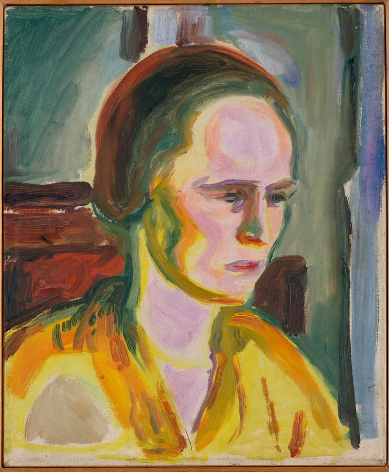 Porträtt av en kvinnlig modell - Edvard Munch