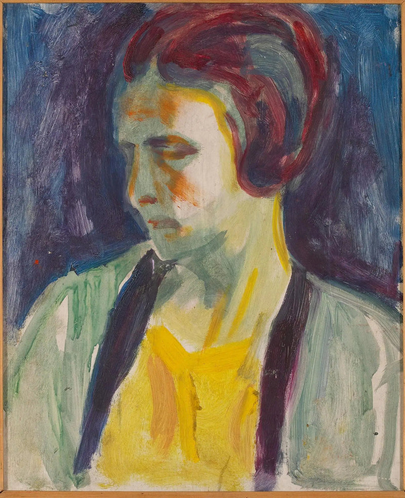 Porträtt av en kvinnlig modell - Edvard Munch