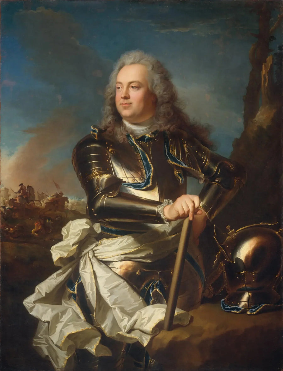 Porträtt av en militär officer - Hyacinthe Rigaud
