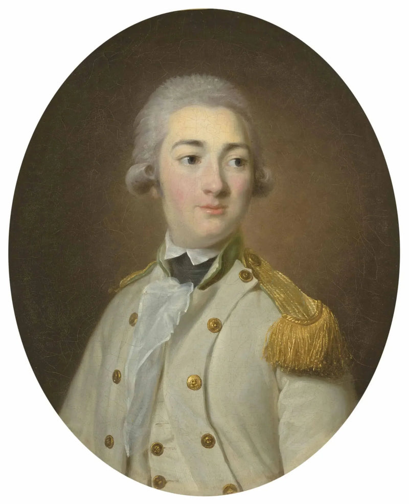 Porträtt av en underofficer i den franska kungliga infanteriet, i profil - Élisabeth Vigée Le Brun