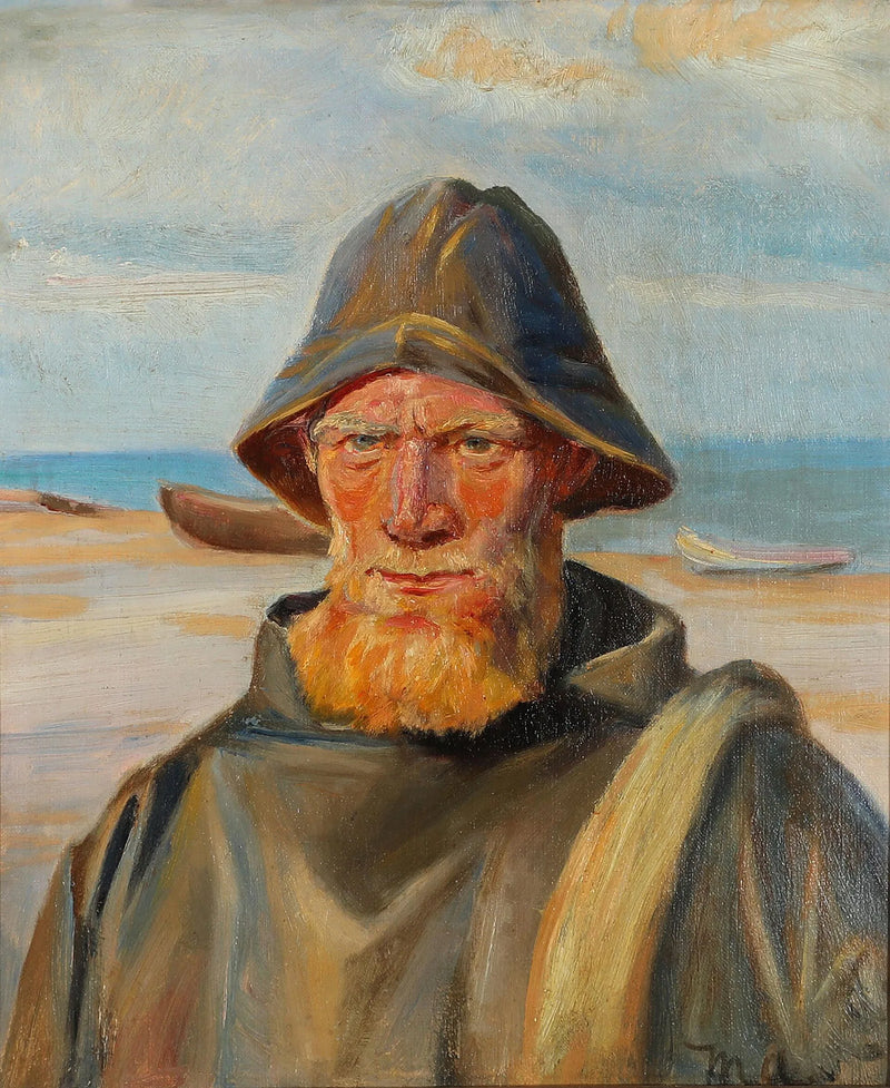 Porträtt av en fiskare - Michael Peter Ancher
