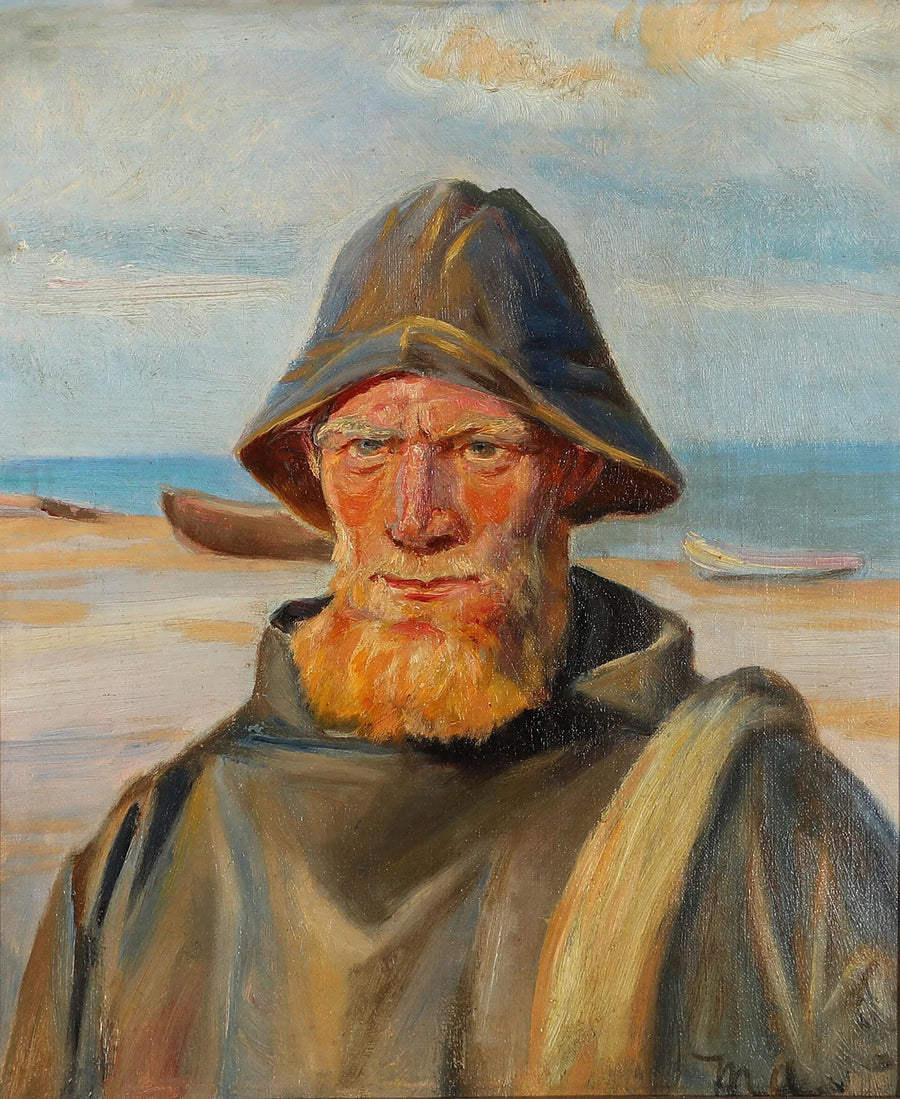 Porträtt av en fiskare - Michael Peter Ancher