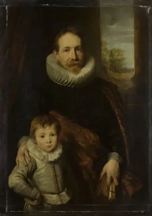 Porträtt av en far och son - Antoine van Dyck