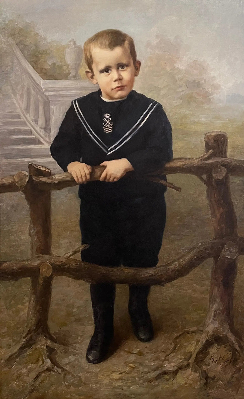 Porträtt av en liten pojke - Piet Mondrian