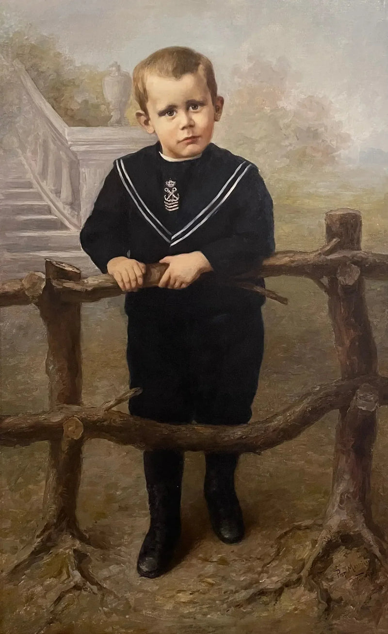 Porträtt av en liten pojke - Piet Mondrian