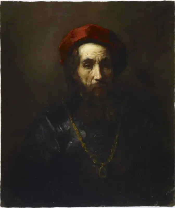 Porträtt av en rabbin - Rembrandt