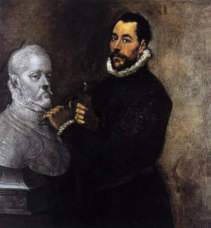 Porträtt av en skulptör - El Greco