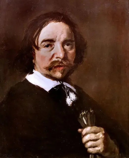 Porträtt av en gammal man med ett mörkt uttryck - Frans Hals
