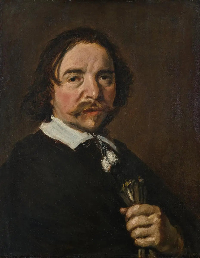 Porträtt av en gammal man med ett mörkt uttryck - Frans Hals