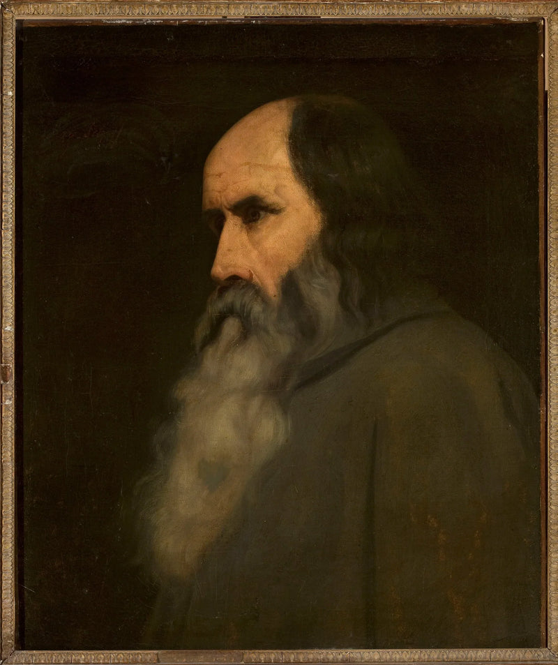 Porträtt av en gammal man (Berthold Schwarz?) - Ary Scheffer