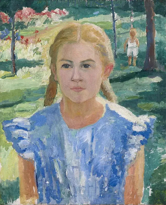 Porträtt av Una - Kazimir Malevich