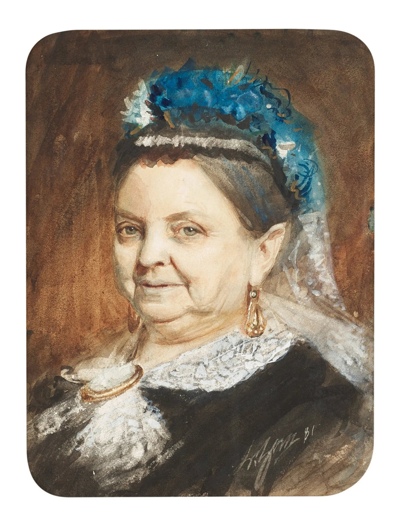 Porträtt av en äldre dam - Anders Zorn