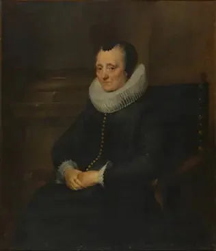Porträtt av en äldre dam - Antoine van Dyck