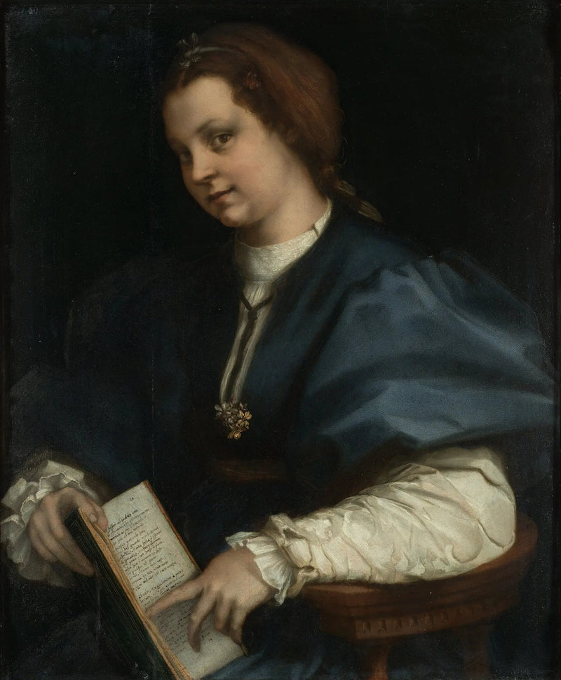 Porträtt av en dam - Andrea del Sarto