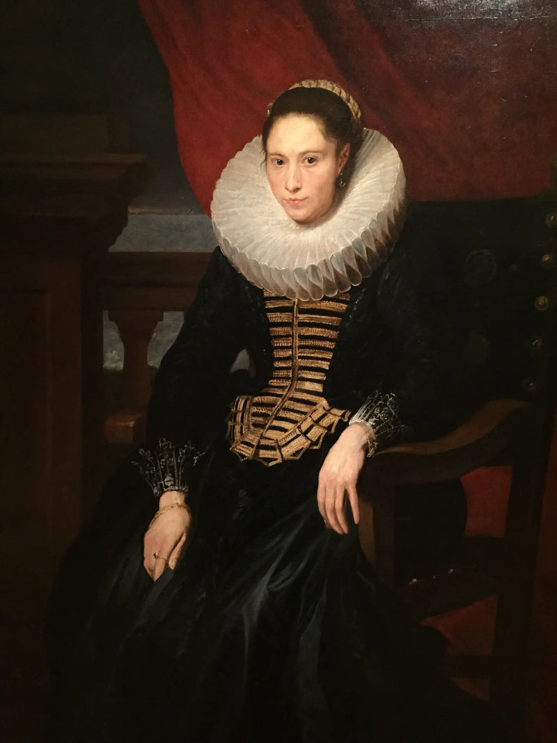 Porträtt av en dam - Antoine van Dyck