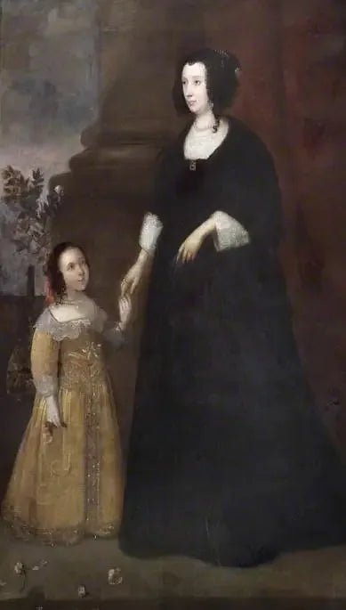 Porträtt av en dam och ett barn - Antoine van Dyck