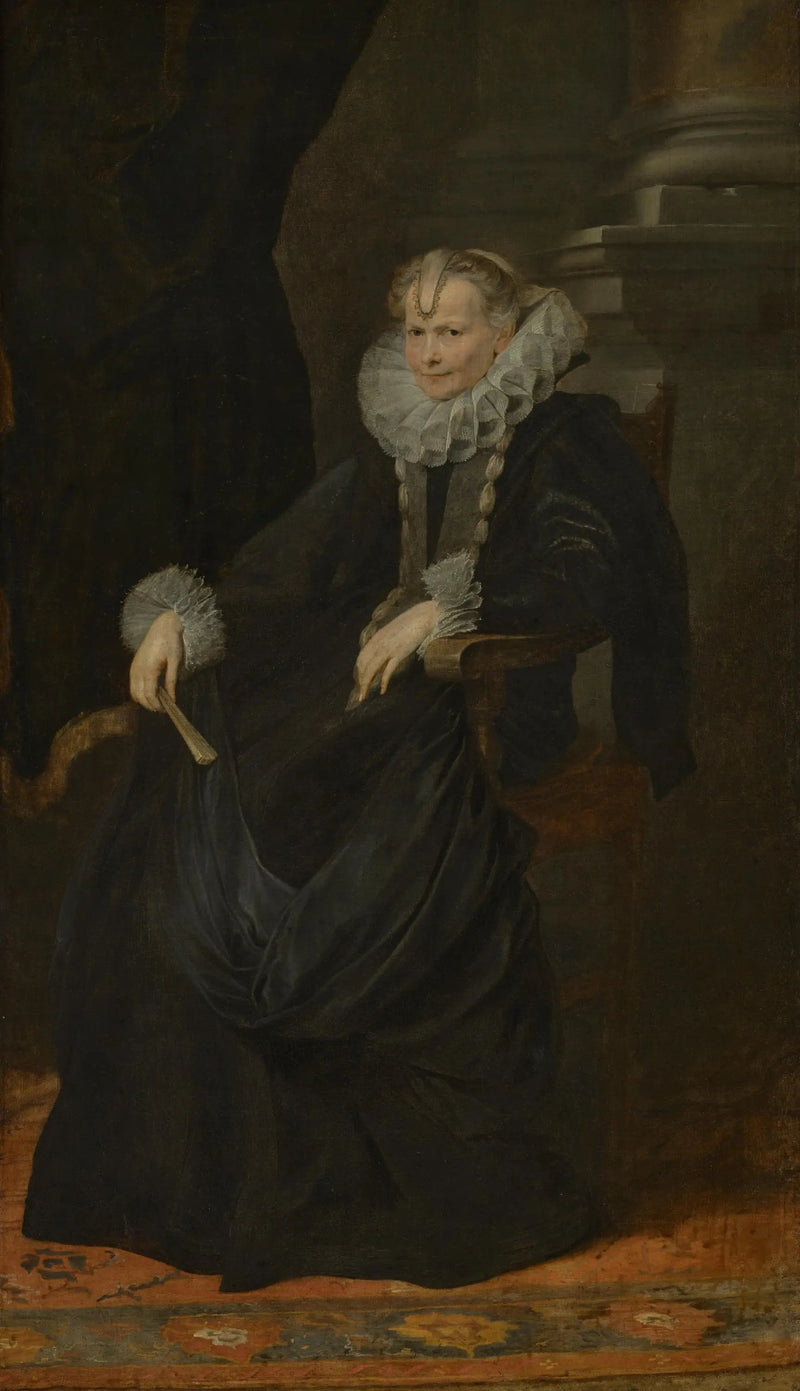 Porträtt av en genuesisk dam - Antoine van Dyck