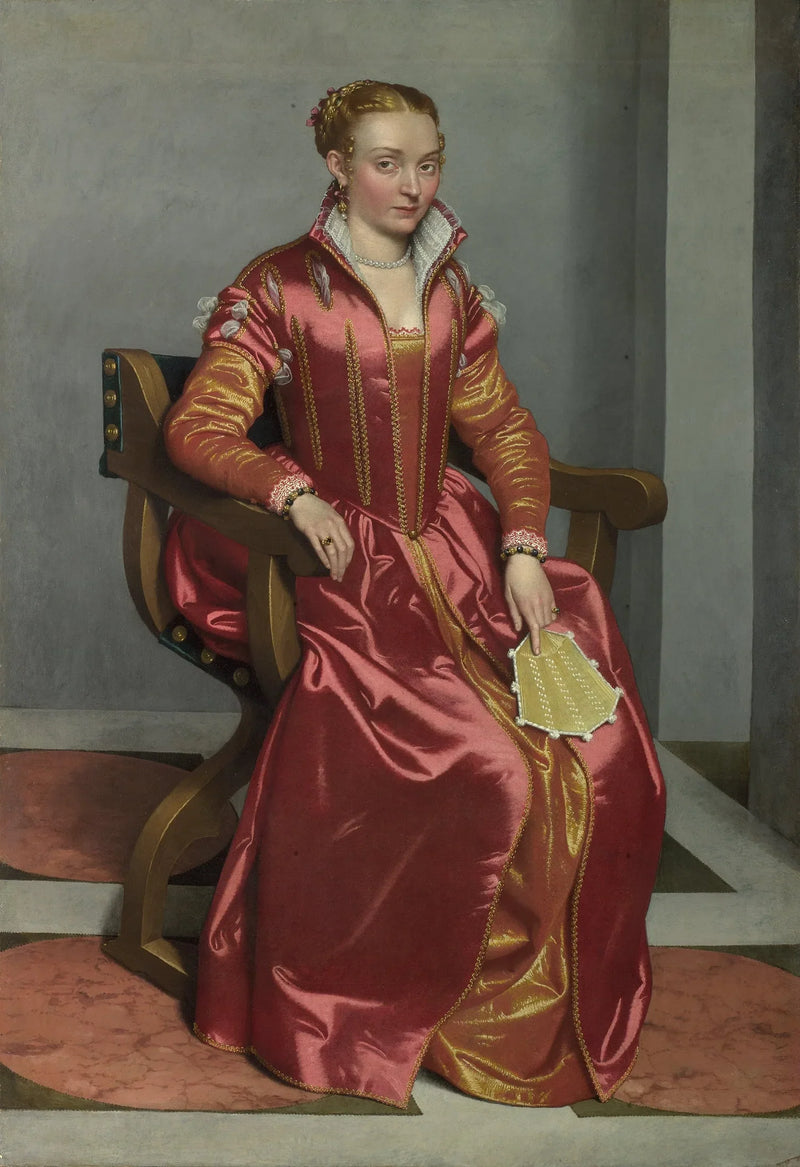Porträtt av en dam - Giovanni Battista Moroni