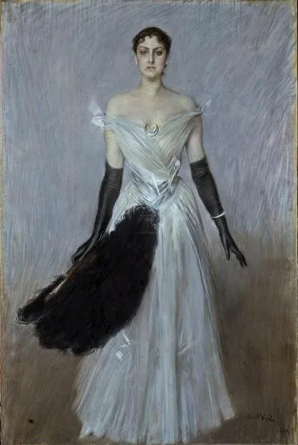 Porträtt av en dam - Giovanni Boldini