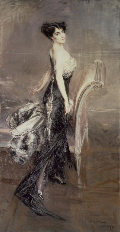 Portrait d'une dame - Giovanni Boldini image 1 copie de tableau peinte à la main
