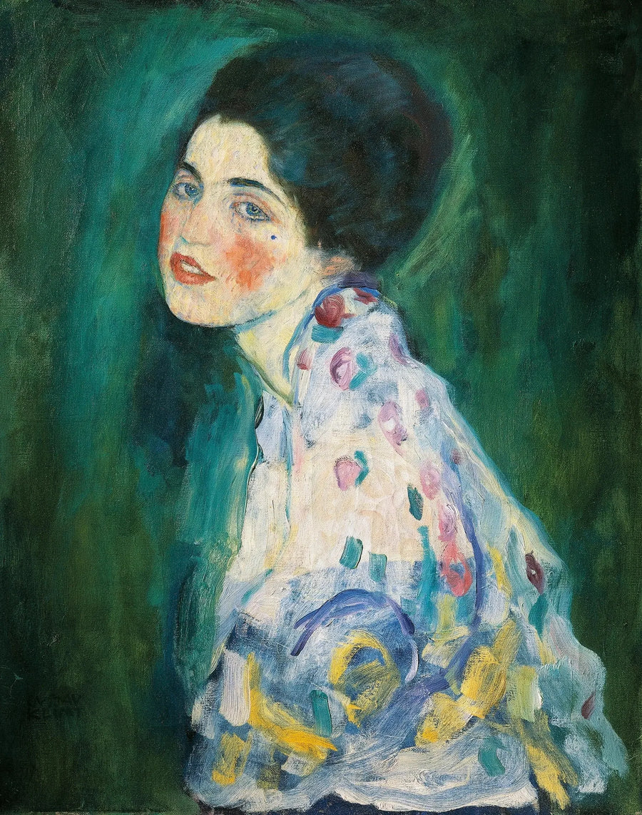 Porträtt av en dam - Gustav Klimt