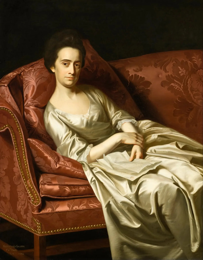 Porträtt av en dam - John Singleton Copley