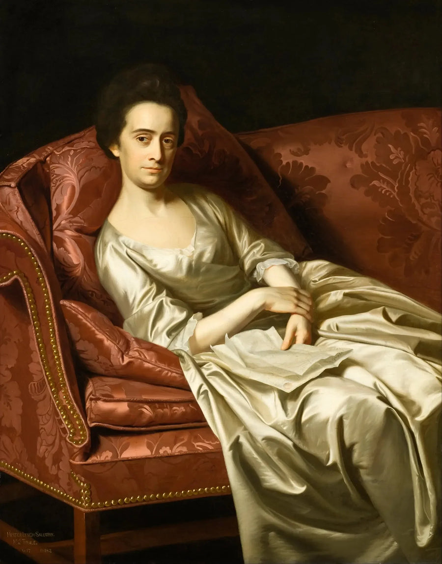 Porträtt av en dam - John Singleton Copley