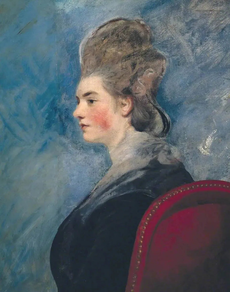 Porträtt av en dam - Joshua Reynolds