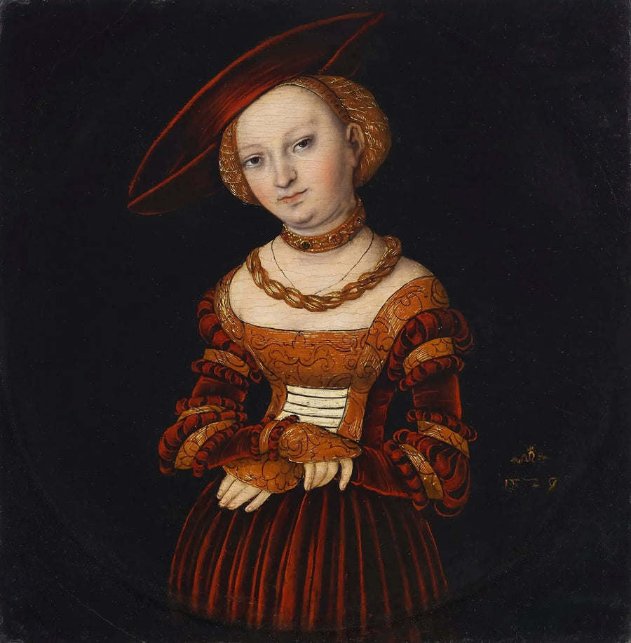 Porträtt av en dam - Lucas Cranach den äldre