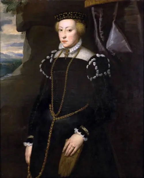Porträtt av en dam (kanske Éléonore, hertiginna av Mantua, efter en italiensk mästare) - Peter Paul Rubens