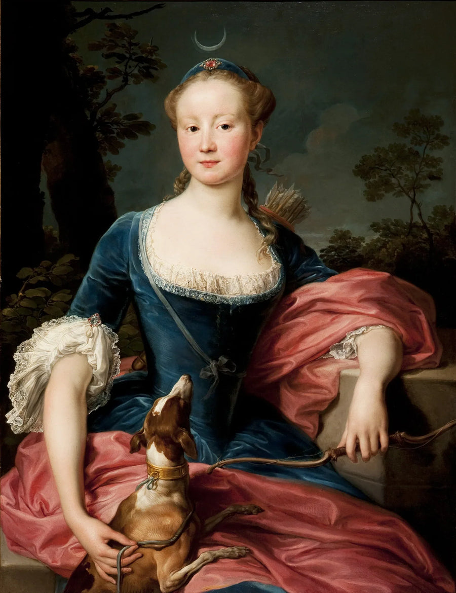 Porträtt av en dam - Pompeo Batoni