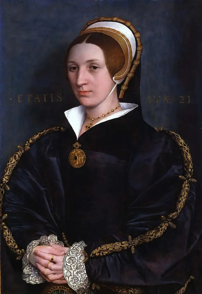 Porträtt av en dam, troligen en medlem av familjen Cromwell - Hans Holbein den yngre