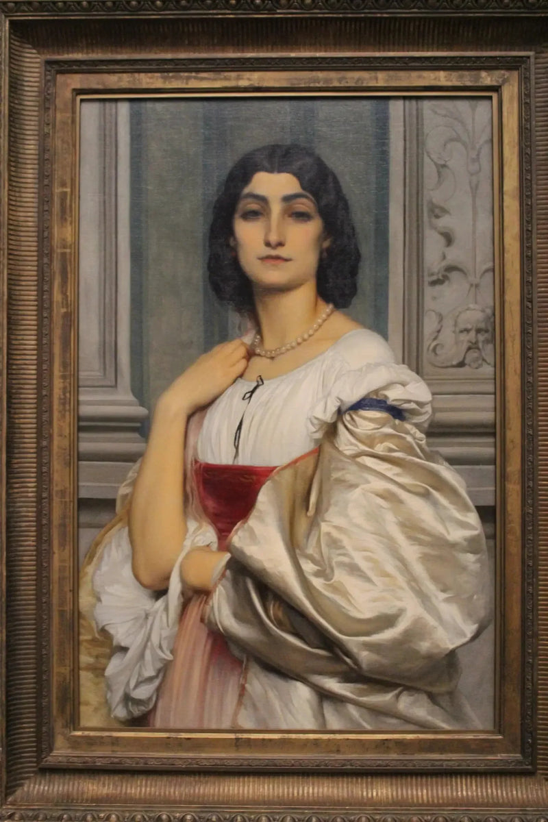 Porträtt av en romersk dam (La Nanna) - Frederic Leighton