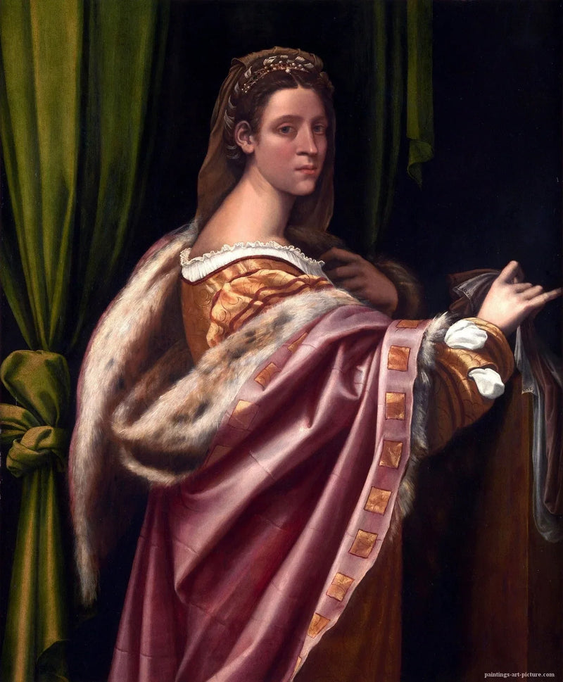 Porträtt av en dam - Sebastiano del Piombo