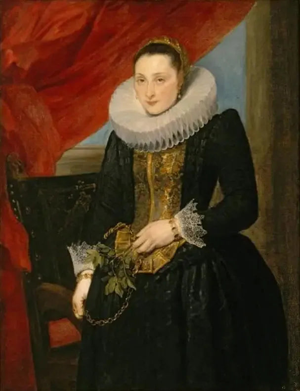 Porträtt av en dam, ca 1618-1621 - Antoine van Dyck