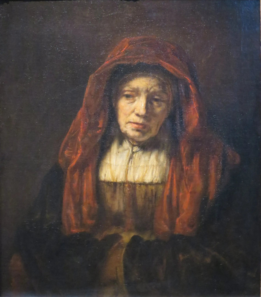 Porträtt av en gammal kvinna. - Rembrandt