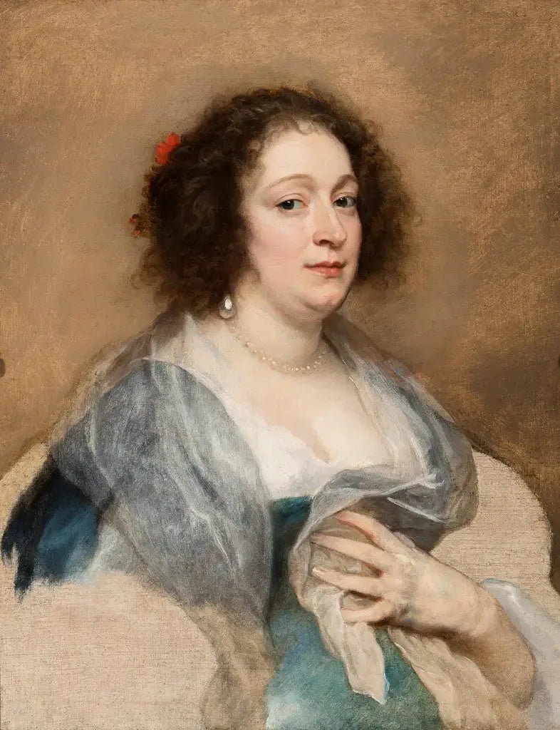 Porträtt av en kvinna - Antoine van Dyck