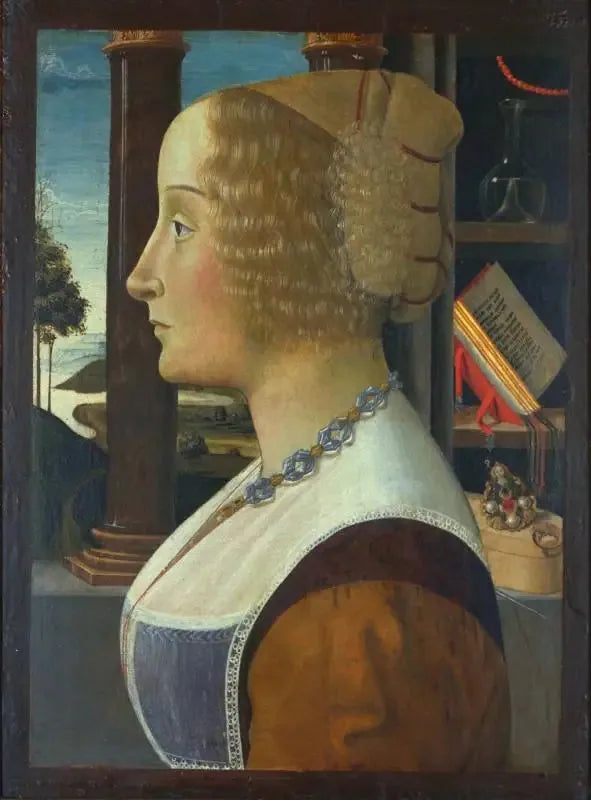 Porträtt av en kvinna - Domenico Ghirlandaio