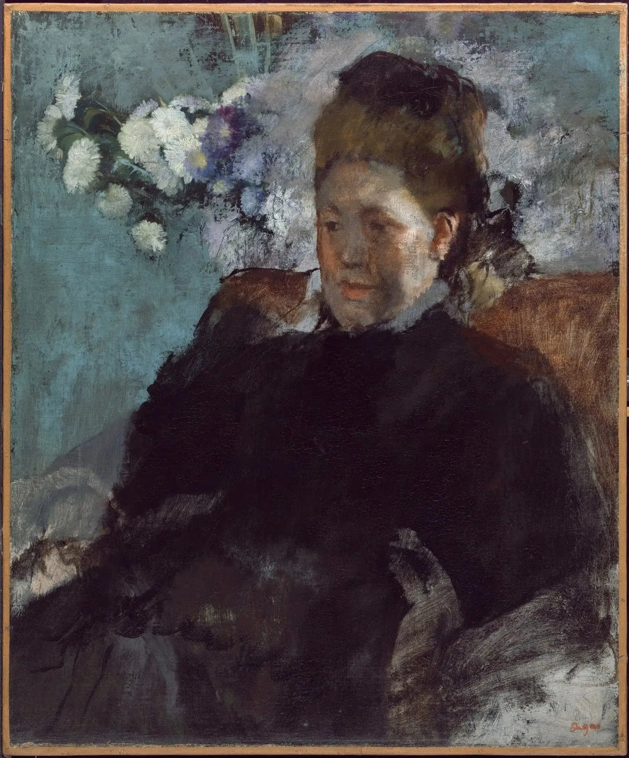 Porträtt av en kvinna - Edgar Degas