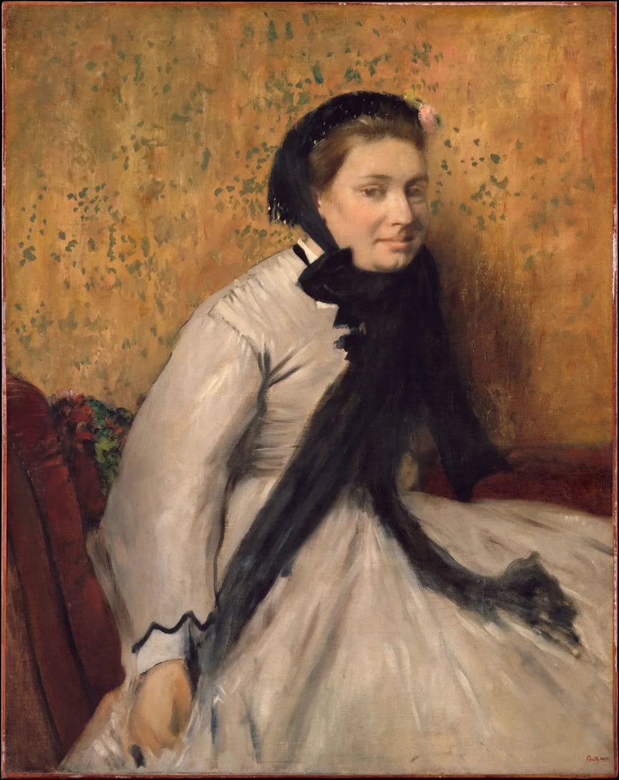 Porträtt av en kvinna i grått - Edgar Degas
