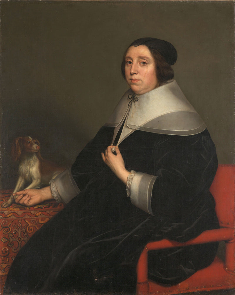 Porträtt av en kvinna - Gerrit van Honthorst