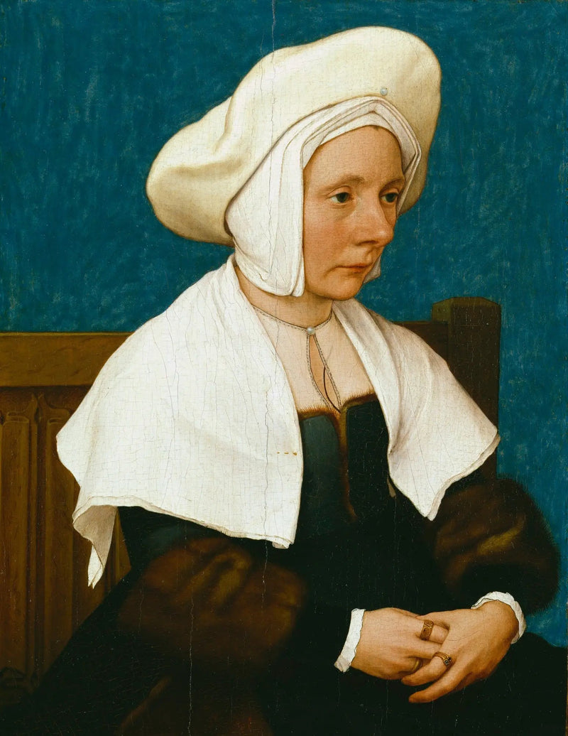 Porträtt av en kvinna - Hans Holbein den yngre