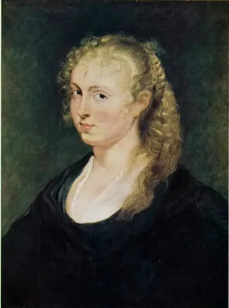 Porträtt av en okänd kvinna med flätat blont hår - Peter Paul Rubens