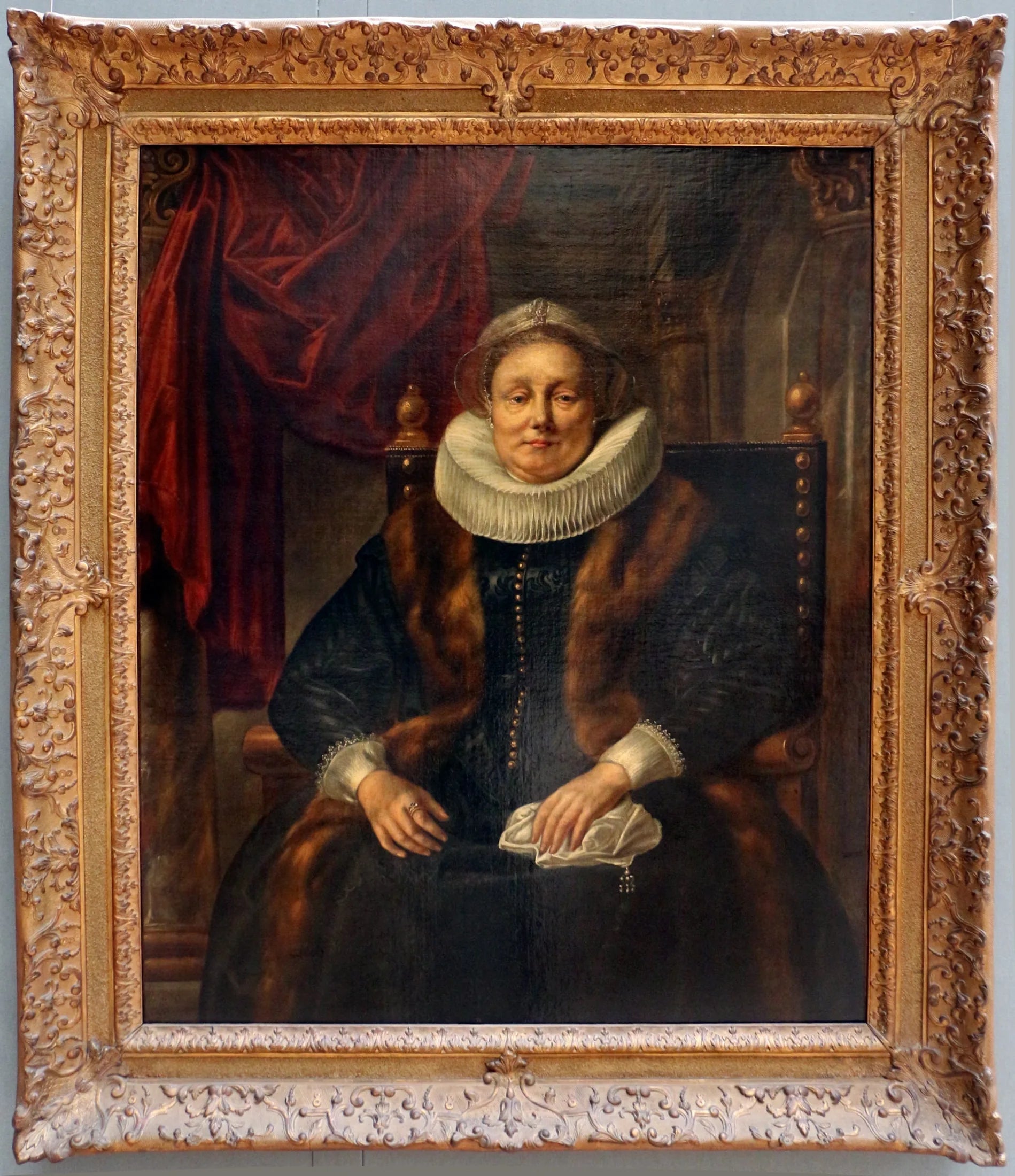 Portrait d'une femme inconnue - Jacob Jordaens image 1 copie de tableau peinte à la main